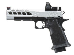 Pistolet Airsoft GBB Stryk Hi-Capa 5.1 Silver Lancer Tactical avec RMR - airsoft - répliques de poing