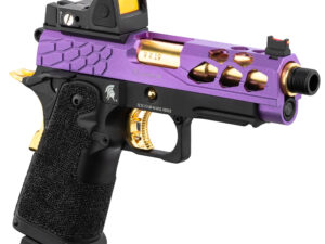 pistolet airsoft gbb stryk hi capa 4.3 + rmr violet/or lancer tactical