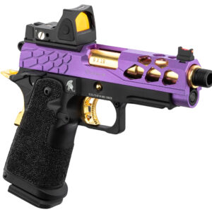 Pistolet Airsoft GBB Stryk Hi-Capa 4.3 + RMR violet/or Lancer Tactical - airsoft - répliques de poing