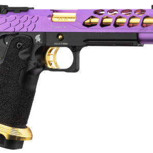 Pistolet Airsoft GBB Stryk Hi-Capa 5.1 Violet et Or Lancer Tactical - airsoft - répliques de poing