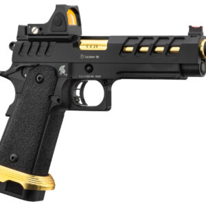 Pistolet Airsoft GBB HERACLES Hi-Capa 5.1 Noir/Gold avec RMR Lancer Tactical - airsoft - répliques de poing