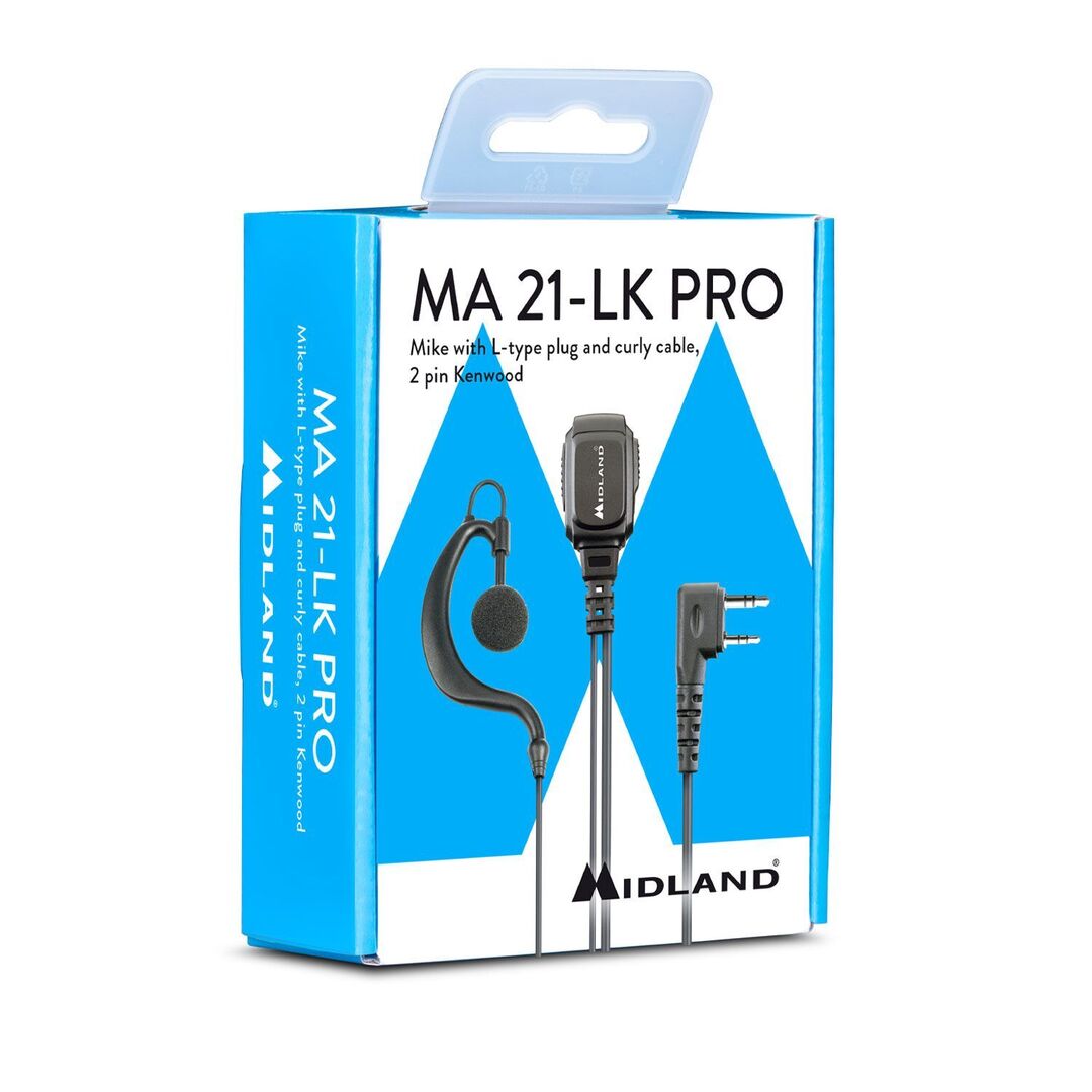 OREILLETTE CONTOUR D'OREILLE MA21 LK Pro Microphone 2 Broches Kenwood pour G13 - vue 2