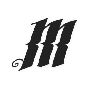 MONK Customs 'M' Decal - Bleu - airsoft - tenues & protections