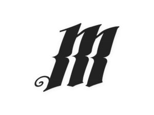 MONK Customs 'M' Decal - Blanc - airsoft - tenues & protections