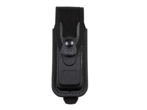 PORTE-CHARGEUR AVEC RABAT - CEINTURE+MOLLE - PRESSION NOIRE - NOIR