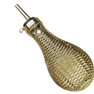 Davide PEDERSOLI & C - Poire à poudre Pedersoli Ape laiton cal. .44 - Ape Basket Weave .44 - accessoires poudre noire