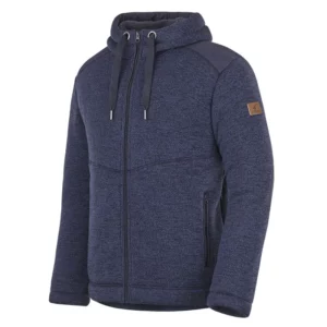VESTE MID LAYER COUNTRY CLASSIC A CAPUCHE CALMEL HOODIE - BLUE INDIGO - L