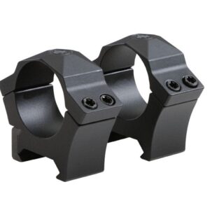 ALPHA1 SCOPE RING, 1 IN, STEEL, MED, SIG HUNTING, COMPLETE SET, BLK