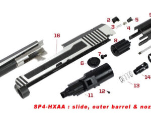 AW CUSTOM - CACHE ARRIERE CULASSE N°2 - airsoft - pièces détachées & upgrades