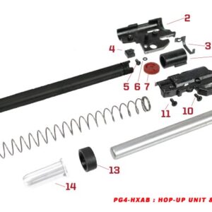 AW CUSTOM - Pièces origine Bloc Hop-up et recoil rod série HX - BAGUE DE CENTRAGE N°14 - airsoft - pièces détachées & upgr...