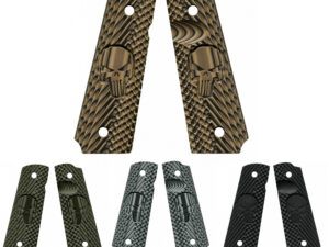 Plaquettes pour 1911 VZ GRIPS CK OPERATOR II - Edition THE PUNISHER - DIRTY OLIVE - accessoires de tir