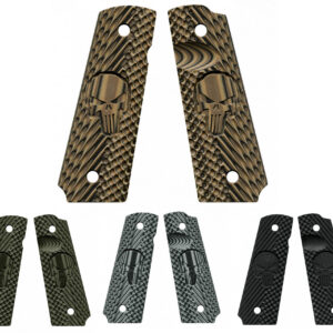 Plaquettes pour 1911 VZ GRIPS CK OPERATOR II - Edition THE PUNISHER - BLACK - accessoires de tir