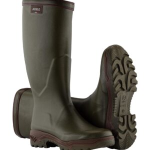 Bottes caoutchouc Parcours II kaki - Aigle – P38 - chaussures, bottes & chaussettes