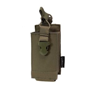Poche pour talkie-walkie Dagger MOLLE - Corso Tactical - Ranger Green - airsoft - equipement tactiques