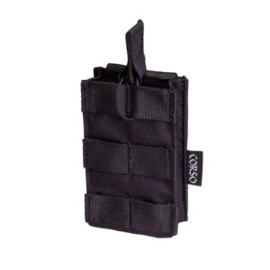 Poche porte-chargeur simple M4 Dagger MOLLE - Corso Tactical - Noir - airsoft - equipement tactiques