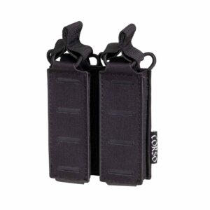 Poche porte-chargeurs double pour pistolet Dagger MK1 Laser - Corso Tactical - Noir - airsoft - equipement tactiques