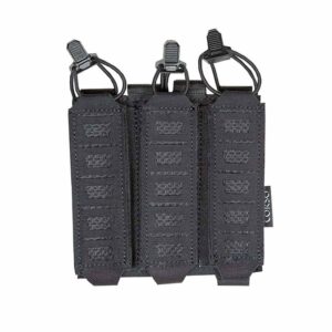 Poche porte-chargeurs triple MP5/MP7 Dagger Laser - Corso Tactical - Noir - airsoft - equipement tactiques