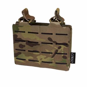 Poche porte-chargeurs double M4 Dagger MK1 Laser - Corso Tactical - Multicam - airsoft - equipement tactiques