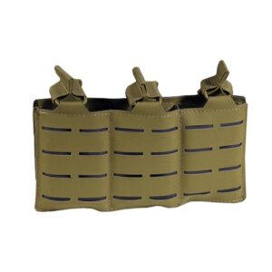 Poche porte-chargeurs triple M4 Dagger MK1 Laser - Corso Tactical - Coyote - airsoft - equipement tactiques