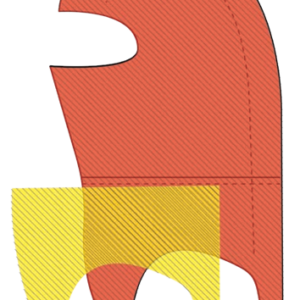 CAGOULE LONGUE ANTI-COUPURE + FLAMME R - WÜRZBURG - BLEU - TU