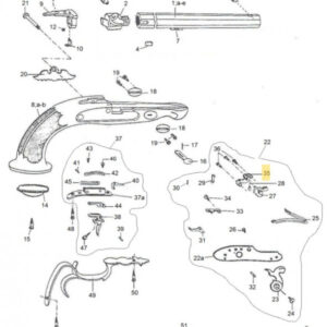 Davide PEDERSOLI & C - CANON COMPLET LEPAGE CAL 44 - Réf Peder. : 080002542B - pièces diverses