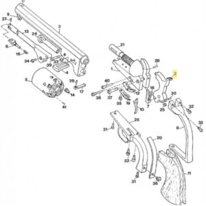 Davide PEDERSOLI & C - Barrillet COLT ARMY CAL 44 - 080A040005 - pièces diverses