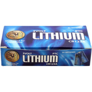 50 piles cr123a lithium (bulk)