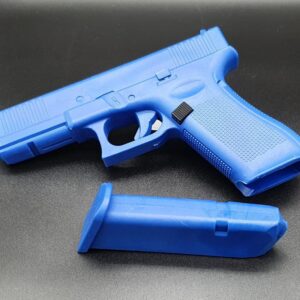 medhybride glock 17 avec chargeur amovible bleu factice
