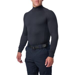 tee shirt mock neck ls midnight navy (750) 5.11