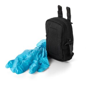 pochette à gants nitrile flex noire – accès rapide molle/hexgrid | 5.11