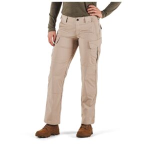 pantalon tactique femme stryke khaki – résistant, stretch, 12 poches | 5.11