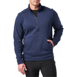 sweat polaire pt r arrive 1/4 zip bleu pacific navy 5.11