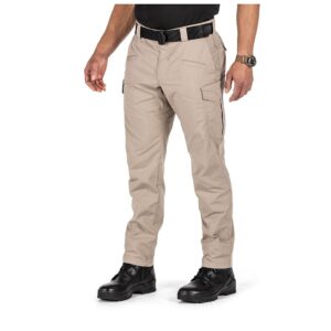pantalon tactique icon khaki beige coupe slim – 8 poches renforcées | 5.11 tactical