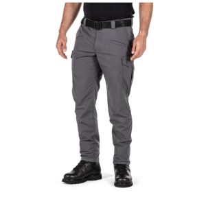 pantalon tactique icon gris flint coupe slim – 8 poches renforcées | 5.11 tactical
