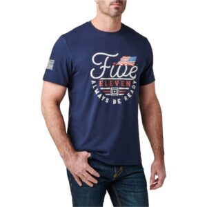 tee shirt patriotic emblem tee bleu pacific navy 5.11