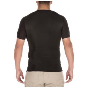 tight crew short sleeve shirt tshirt entrainement noir