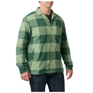 veste chemise polaire seth field green check 5.11