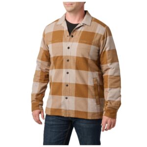 veste chemise seth pecan check 1044 doublée 5.11 tactical