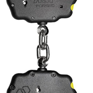 menottes ultra plus hinge acier noires 1 pawl (yellow, tactical)