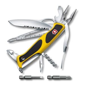 DESTOCKAGE - COUTEAU VICTORINOX RANGERGRIP BOATSMAN JAUNE