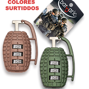 DESTOCKAGE - Cadenas vert en métal. Forme grenade