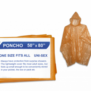 DESTOCKAGE - Poncho imperméable. Orange