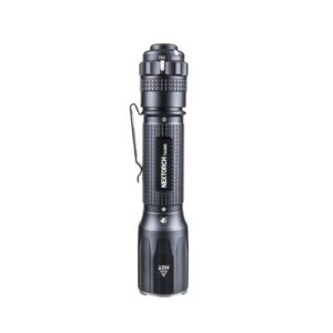 DESTOCKAGE - Lampe tactique TA30D avec D-RING - Rechargeable USB-C - IPX8 - Noir