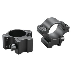 DESTOCKAGE - PAIRE COLLIERS ALUMINIUM TASCO POUR RAIL 11 MM - DIAMÈTRE 25,4 MM - MOYEN - NOIR MAT