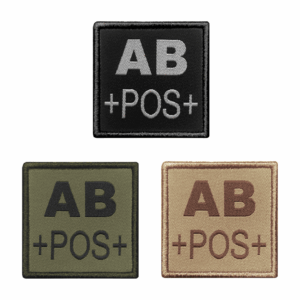 patch groupe sanguin o noir