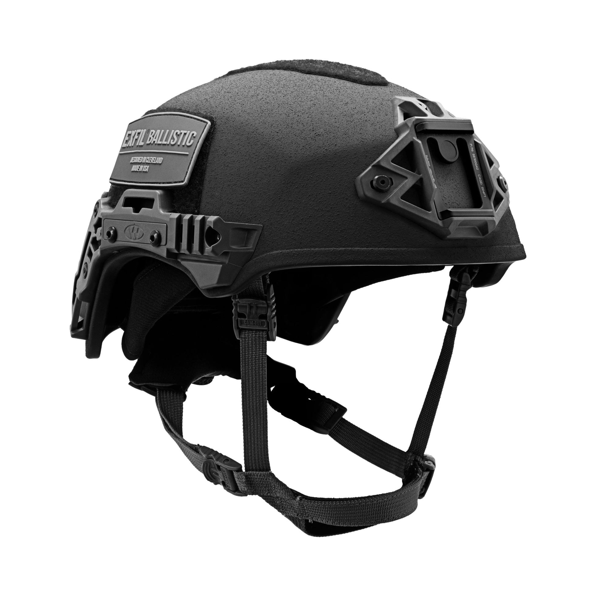 casque exfil ballistic coyote size2 (xl) w/shroud, boltless retention