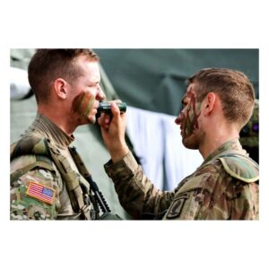 camouflage cream stick 60 g baton de camouflage bicolore woodland brown green