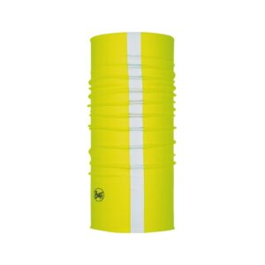 tour de cou buff reflective jaune fluo – haute visibilité – activités nocturnes