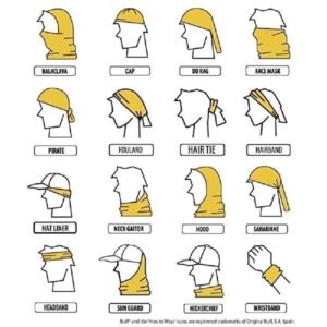 tour de cou coolnet uv+® vert solid military buff