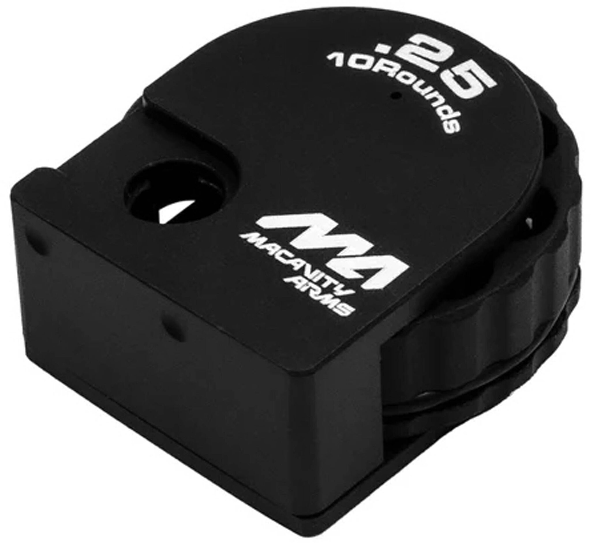 Chargeur Macavity PCP MA2 — vue du système d'alimentation